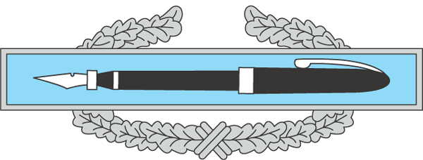 combat writing badge